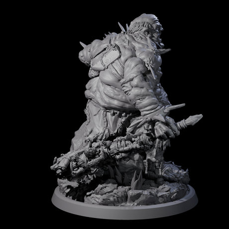 Four Sewn Together Ogre Bashers Miniature for Dungeons and Dragons, Pathfinder or other TTRPGs