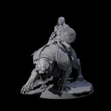 Four Shadowy Assassin Sisters riding Panthers Miniature for Dungeons and Dragons, Pathfinder or other TTRPGs