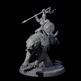 Four Shadowy Assassin Sisters riding Panthers Miniature for Dungeons and Dragons, Pathfinder or other TTRPGs