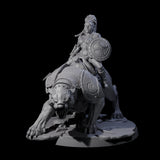 Four Shadowy Assassin Sisters riding Panthers Miniature for Dungeons and Dragons, Pathfinder or other TTRPGs