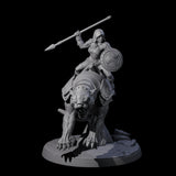 Four Shadowy Assassin Sisters riding Panthers Miniature for Dungeons and Dragons, Pathfinder or other TTRPGs
