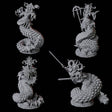 Four Shape-Shifting Yuan-Ti Abominations Miniature for Dungeons and Dragons, Pathfinder or other TTRPGs