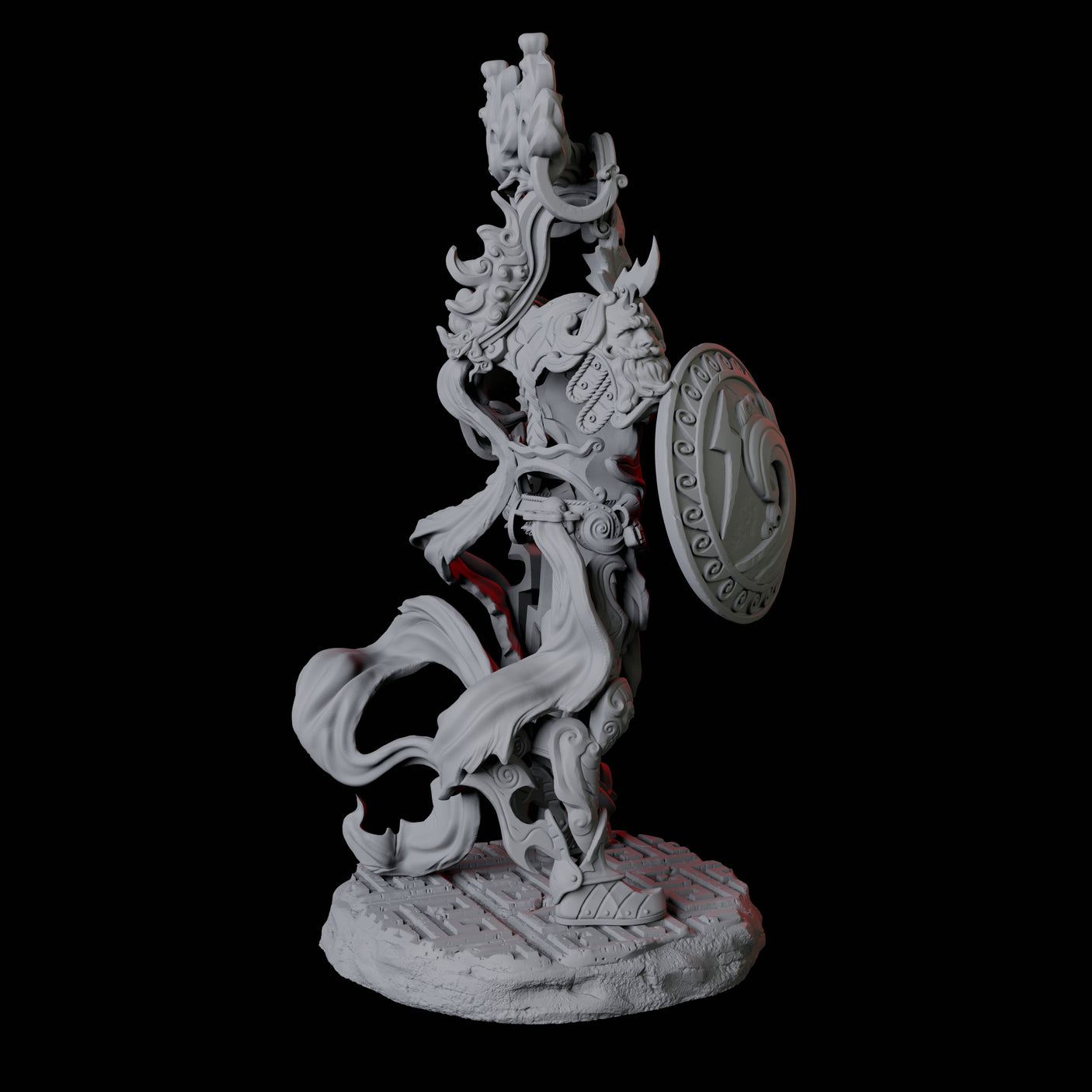 Four Shield Guardians Miniature for Dungeons and Dragons, Pathfinder or other TTRPGs