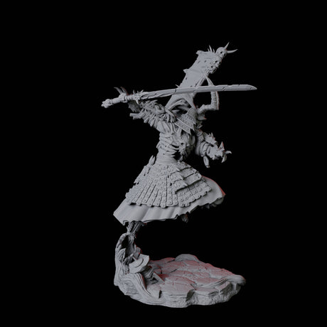 Four Skeletal Undead Samurai Miniature for Dungeons and Dragons, Pathfinder or other TTRPGs