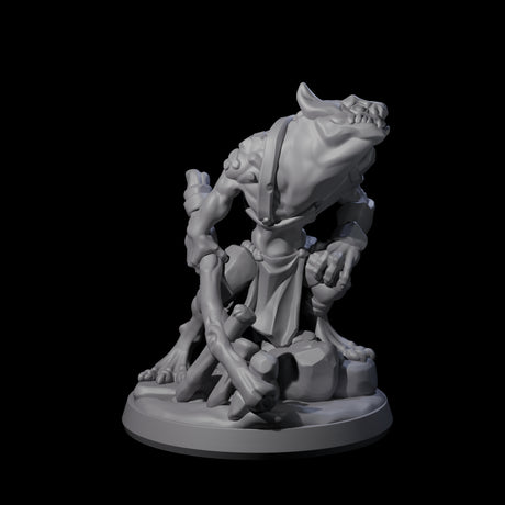 Four Slimy Creeping Kobolds Miniature for Dungeons and Dragons, Pathfinder or other TTRPGs