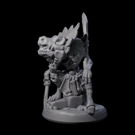 Four Slimy Creeping Kobolds Miniature for Dungeons and Dragons, Pathfinder or other TTRPGs
