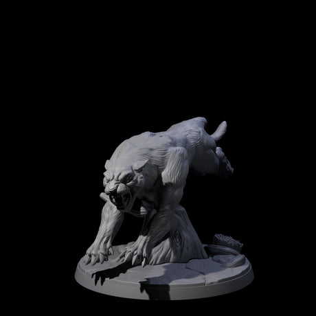 Four Slinking Panthers Miniature for Dungeons and Dragons, Pathfinder or other TTRPGs