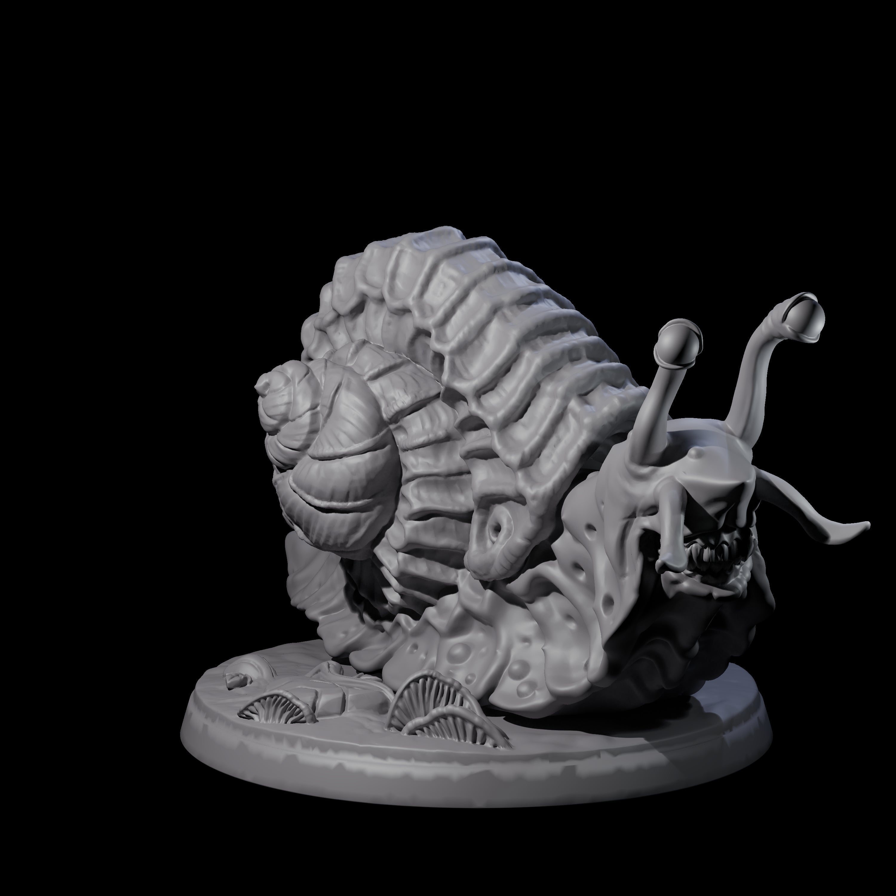 Four Sluggish Giant Snails Miniature for Dungeons and Dragons, Pathfinder or other TTRPGs