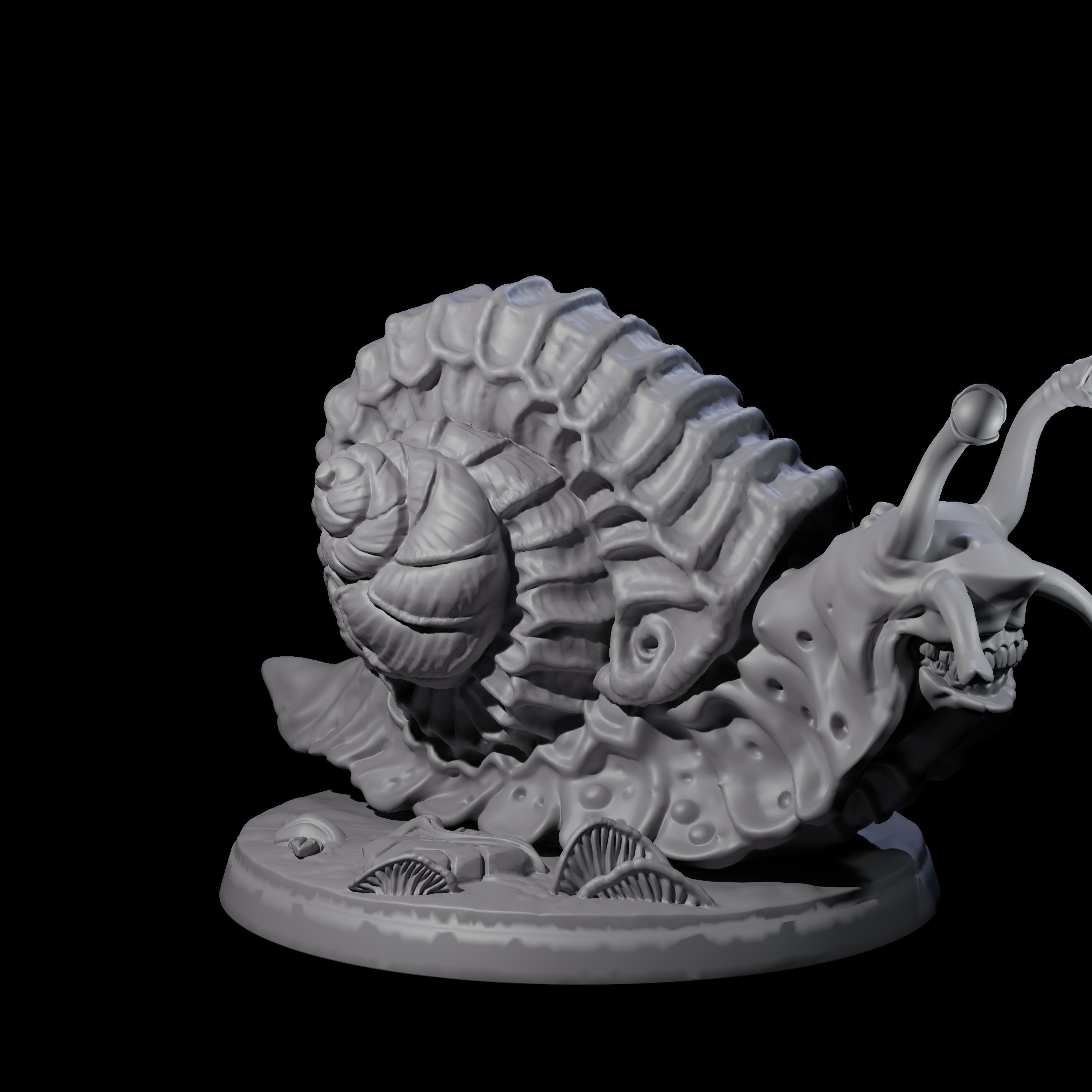 Four Sluggish Giant Snails Miniature for Dungeons and Dragons, Pathfinder or other TTRPGs