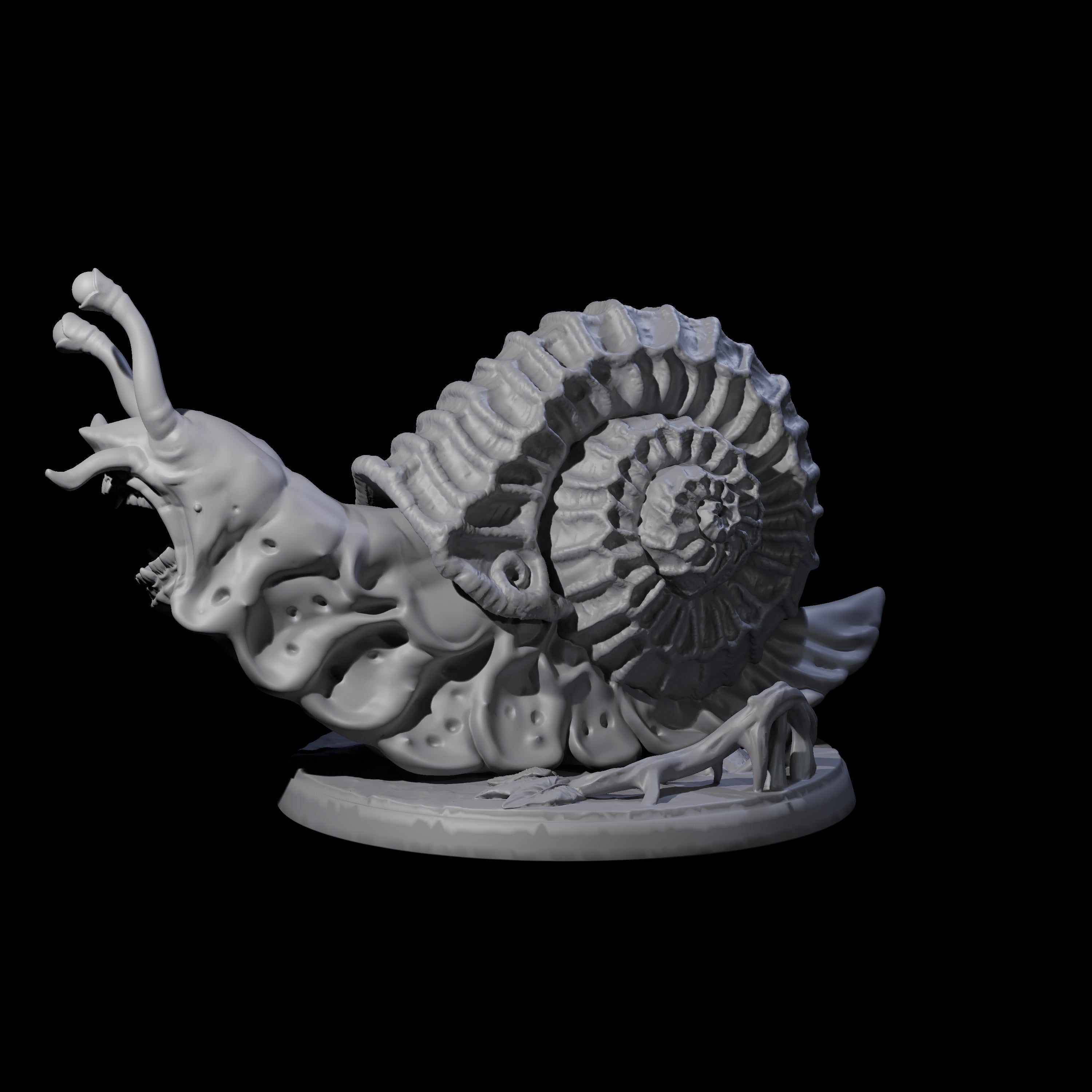 Four Sluggish Giant Snails Miniature for Dungeons and Dragons, Pathfinder or other TTRPGs