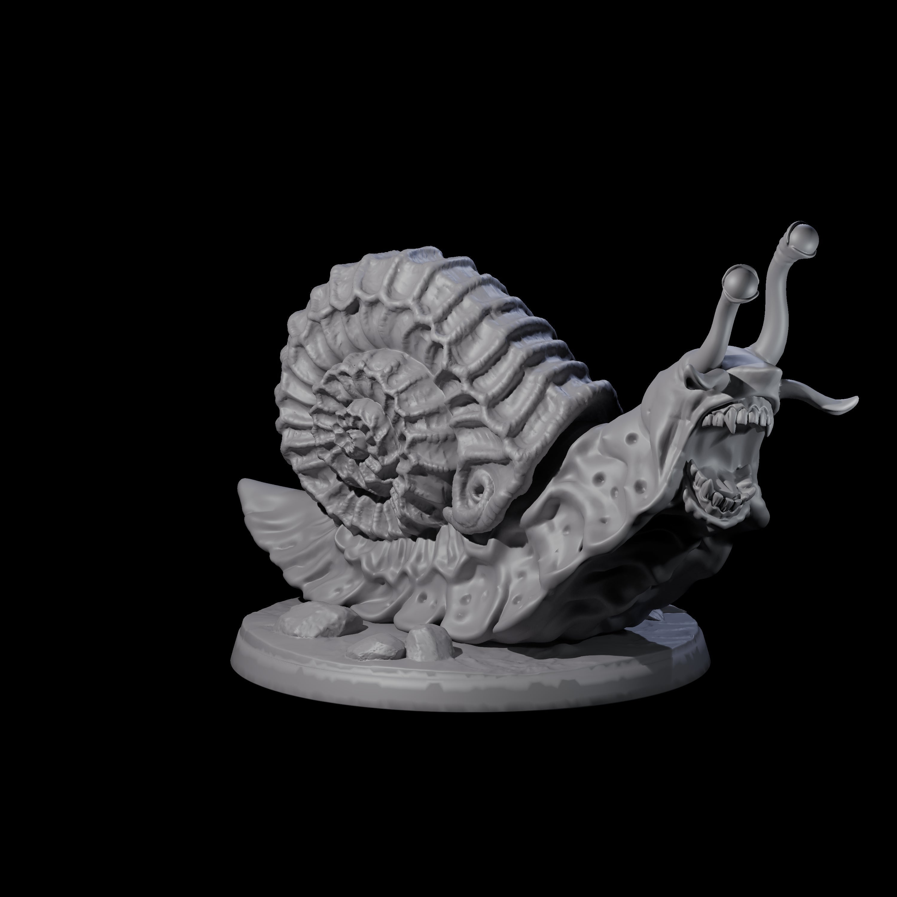 Four Sluggish Giant Snails Miniature for Dungeons and Dragons, Pathfinder or other TTRPGs