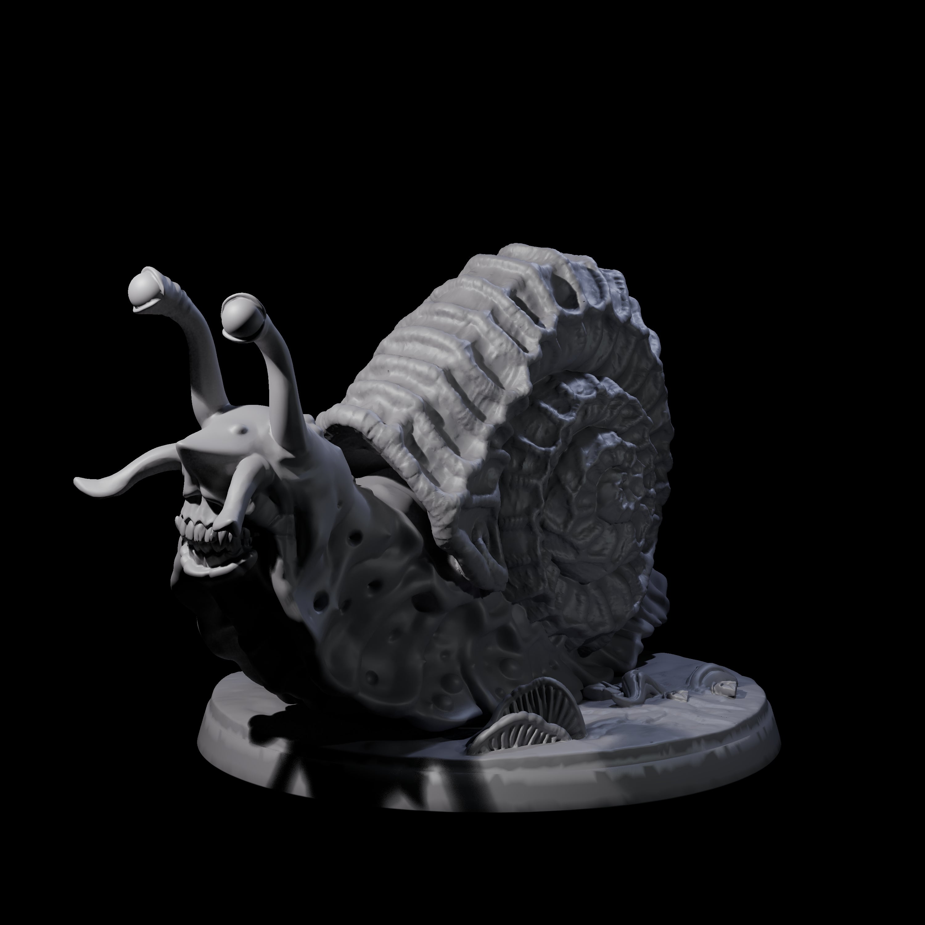 Four Sluggish Giant Snails Miniature for Dungeons and Dragons, Pathfinder or other TTRPGs