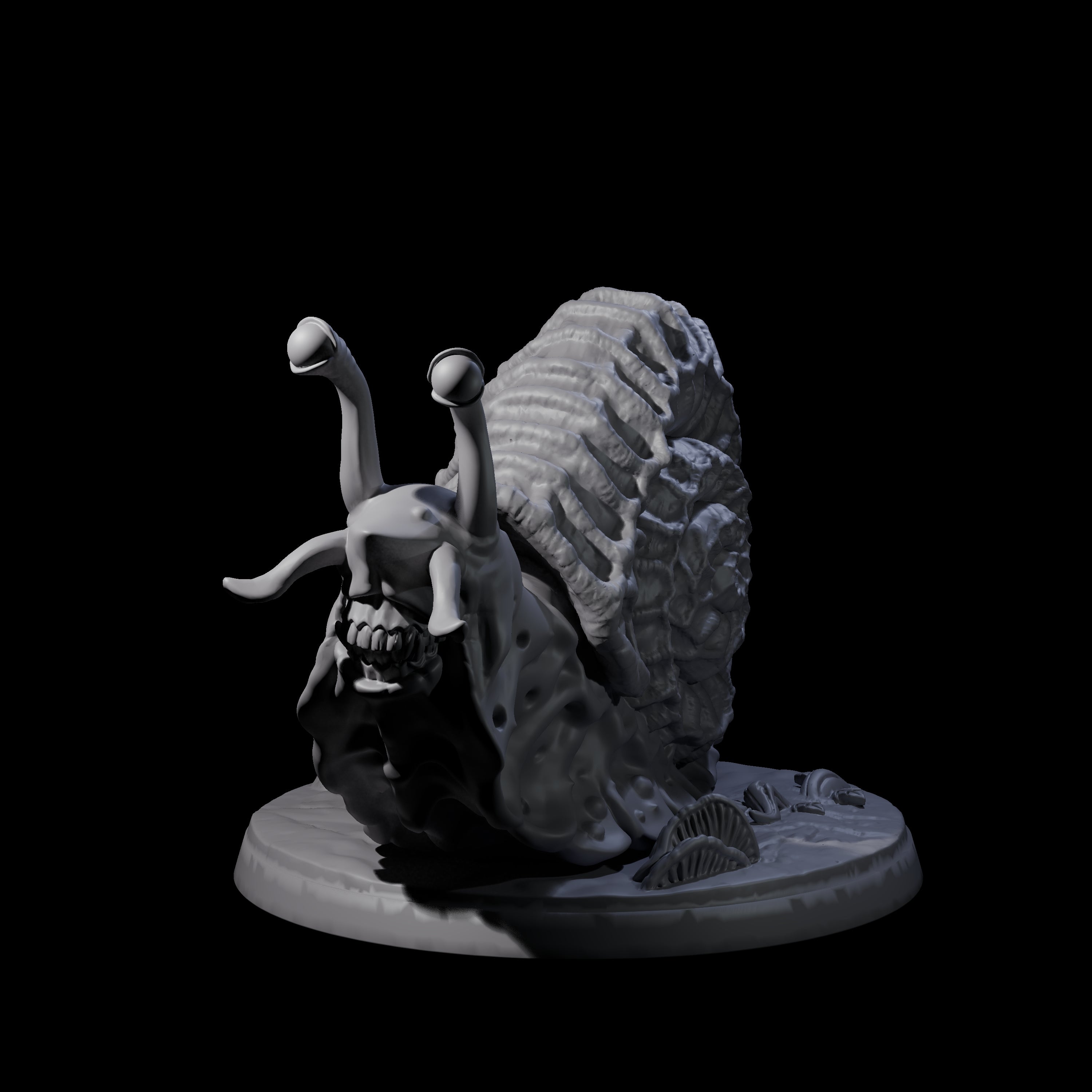 Four Sluggish Giant Snails Miniature for Dungeons and Dragons, Pathfinder or other TTRPGs