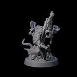 Four Small Owl-like Kenku Shamans Miniature for Dungeons and Dragons, Pathfinder or other TTRPGs