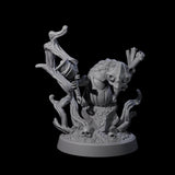 Four Small Owl-like Kenku Shamans Miniature for Dungeons and Dragons, Pathfinder or other TTRPGs