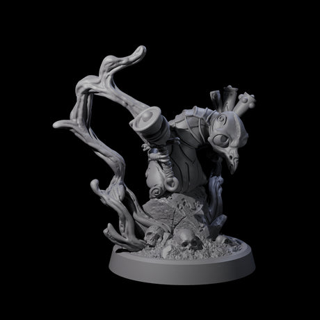 Four Small Owl-like Kenku Shamans Miniature for Dungeons and Dragons, Pathfinder or other TTRPGs