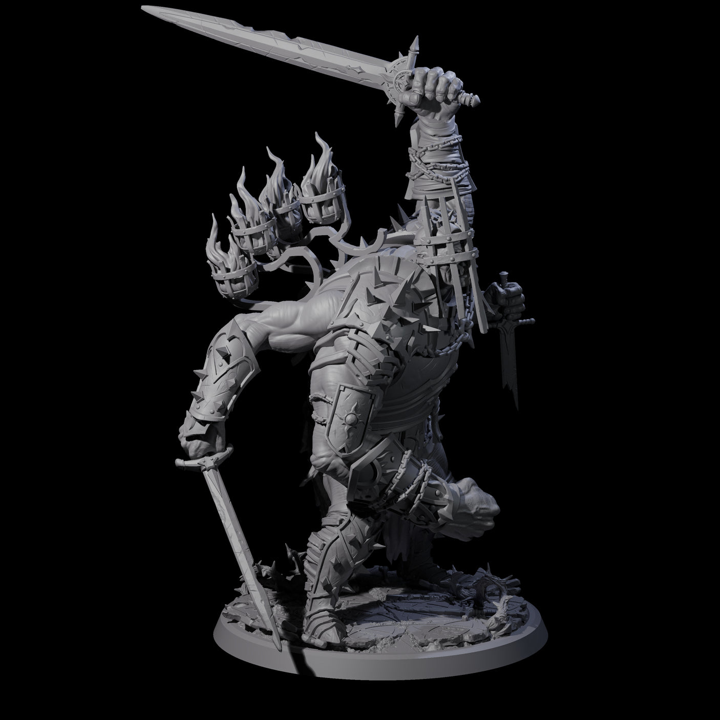 Four Smashing Helmed Horrors Miniature for Dungeons and Dragons, Pathfinder or other TTRPGs