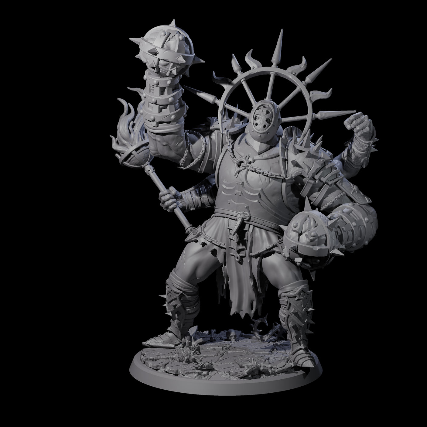 Four Smashing Helmed Horrors Miniature for Dungeons and Dragons, Pathfinder or other TTRPGs