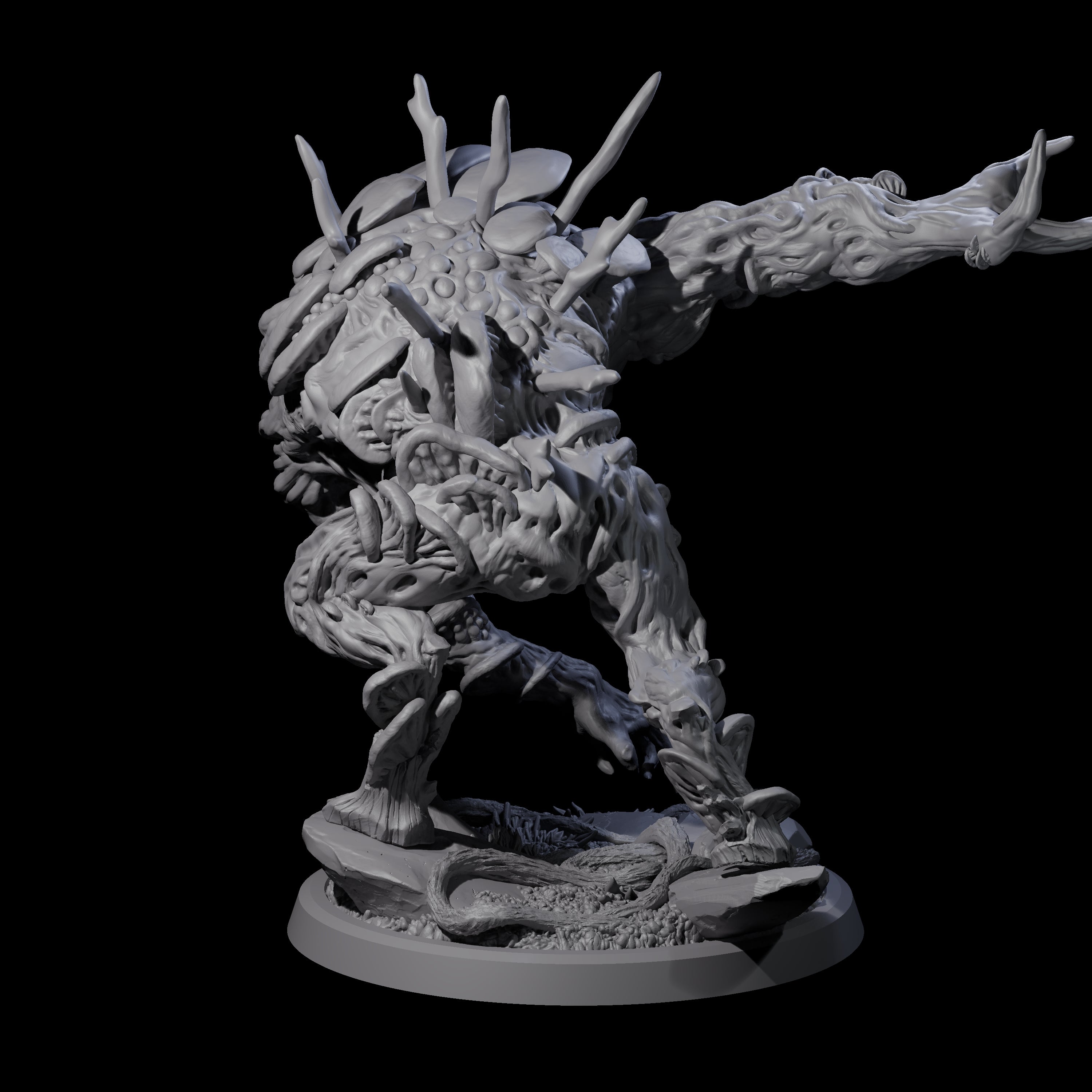 Four Smashing Myconid Brutes Miniature for Dungeons and Dragons, Pathfinder or other TTRPGs