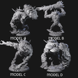 Four Smashing Myconid Brutes Miniature for Dungeons and Dragons, Pathfinder or other TTRPGs