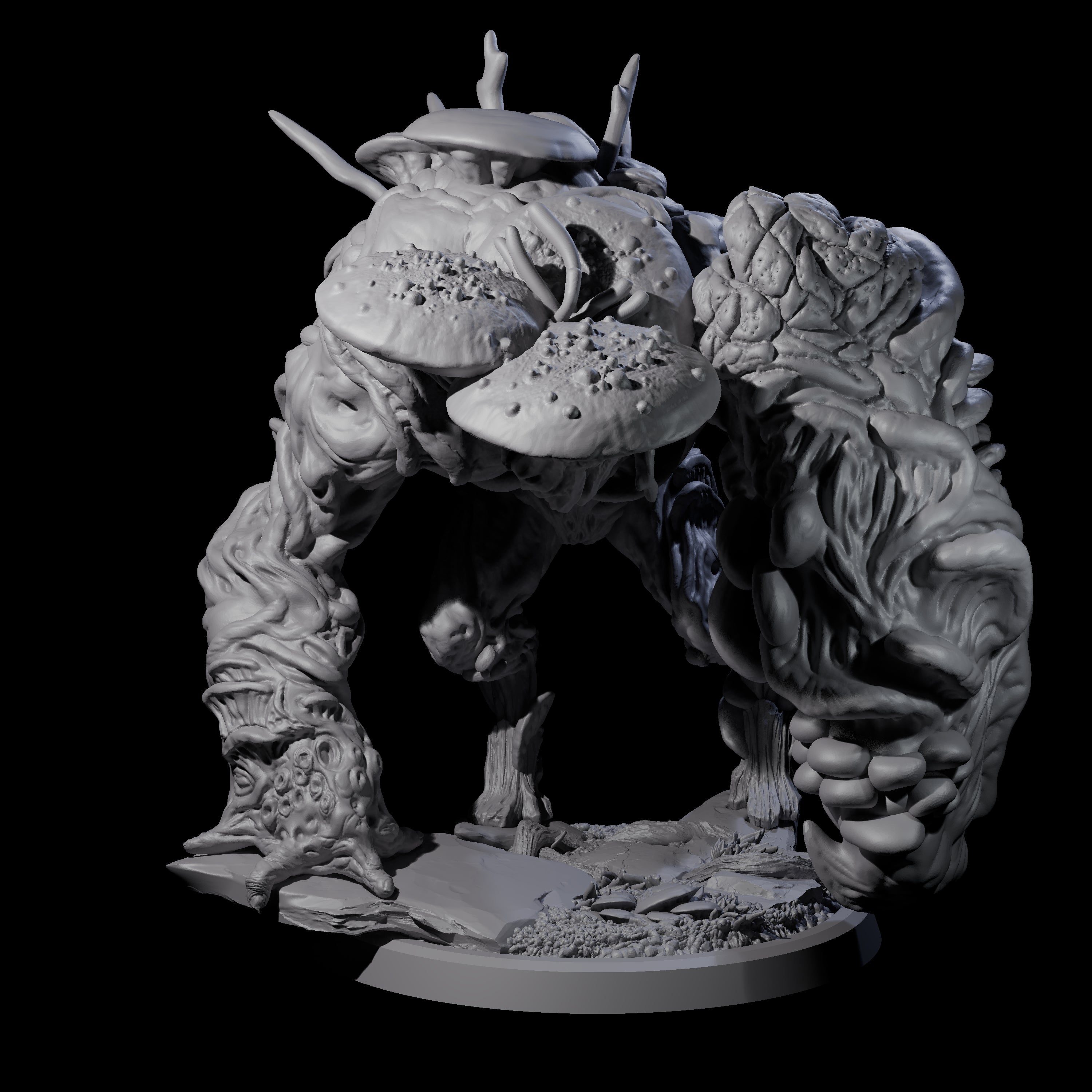 Four Smashing Myconid Brutes Miniature for Dungeons and Dragons, Pathfinder or other TTRPGs