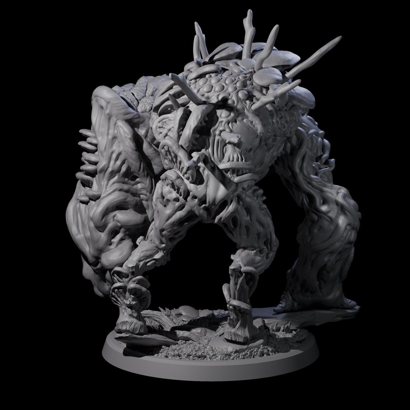 Four Smashing Myconid Brutes Miniature for Dungeons and Dragons, Pathfinder or other TTRPGs