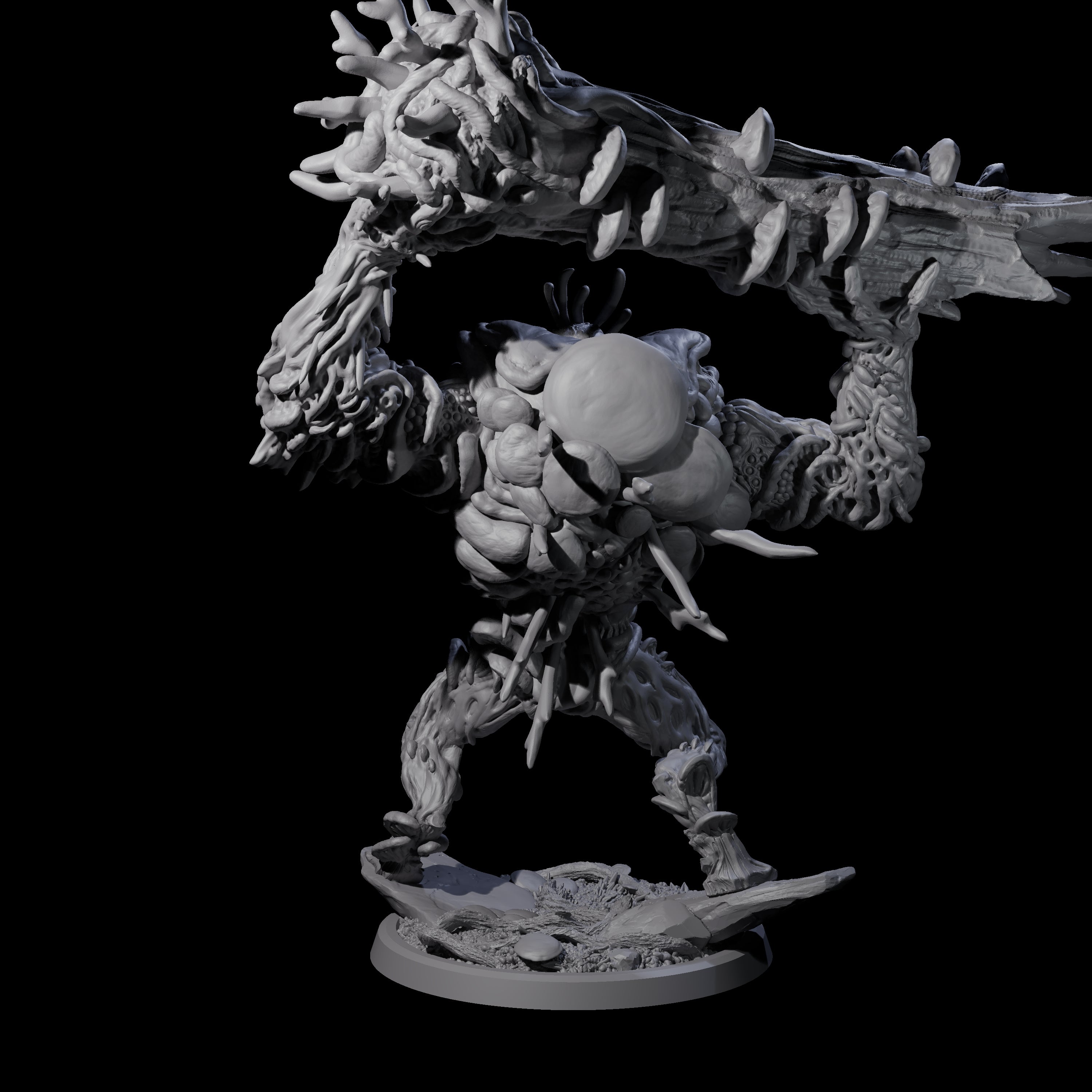 Four Smashing Myconid Brutes Miniature for Dungeons and Dragons, Pathfinder or other TTRPGs