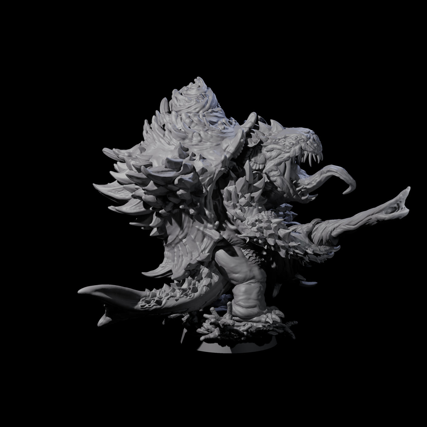 Four Smashing Zaratan Berserkers Miniature for Dungeons and Dragons, Pathfinder or other TTRPGs