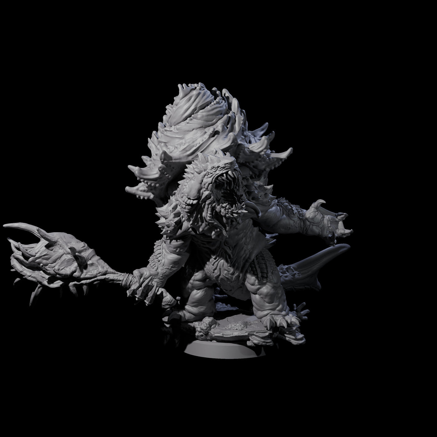 Four Smashing Zaratan Berserkers Miniature for Dungeons and Dragons, Pathfinder or other TTRPGs