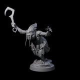 Four Smelly Kua-Toa Mystics Miniature for Dungeons and Dragons, Pathfinder or other TTRPGs
