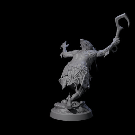 Four Smelly Kua-Toa Mystics Miniature for Dungeons and Dragons, Pathfinder or other TTRPGs