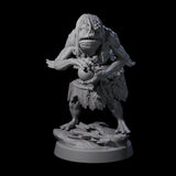 Four Smelly Kua-Toa Mystics Miniature for Dungeons and Dragons, Pathfinder or other TTRPGs