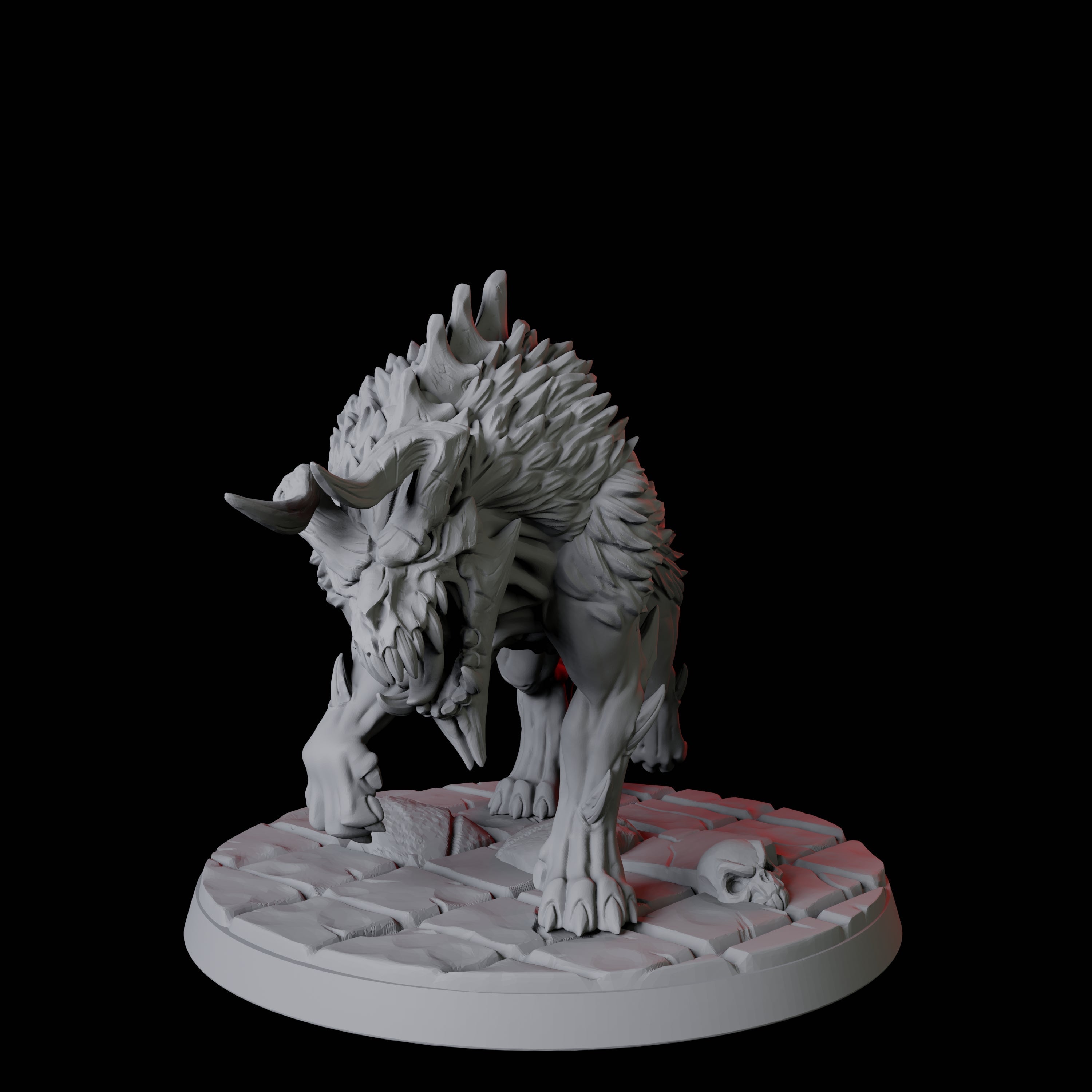 Four Smoking Hell Hounds Miniature for Dungeons and Dragons, Pathfinder or other TTRPGs