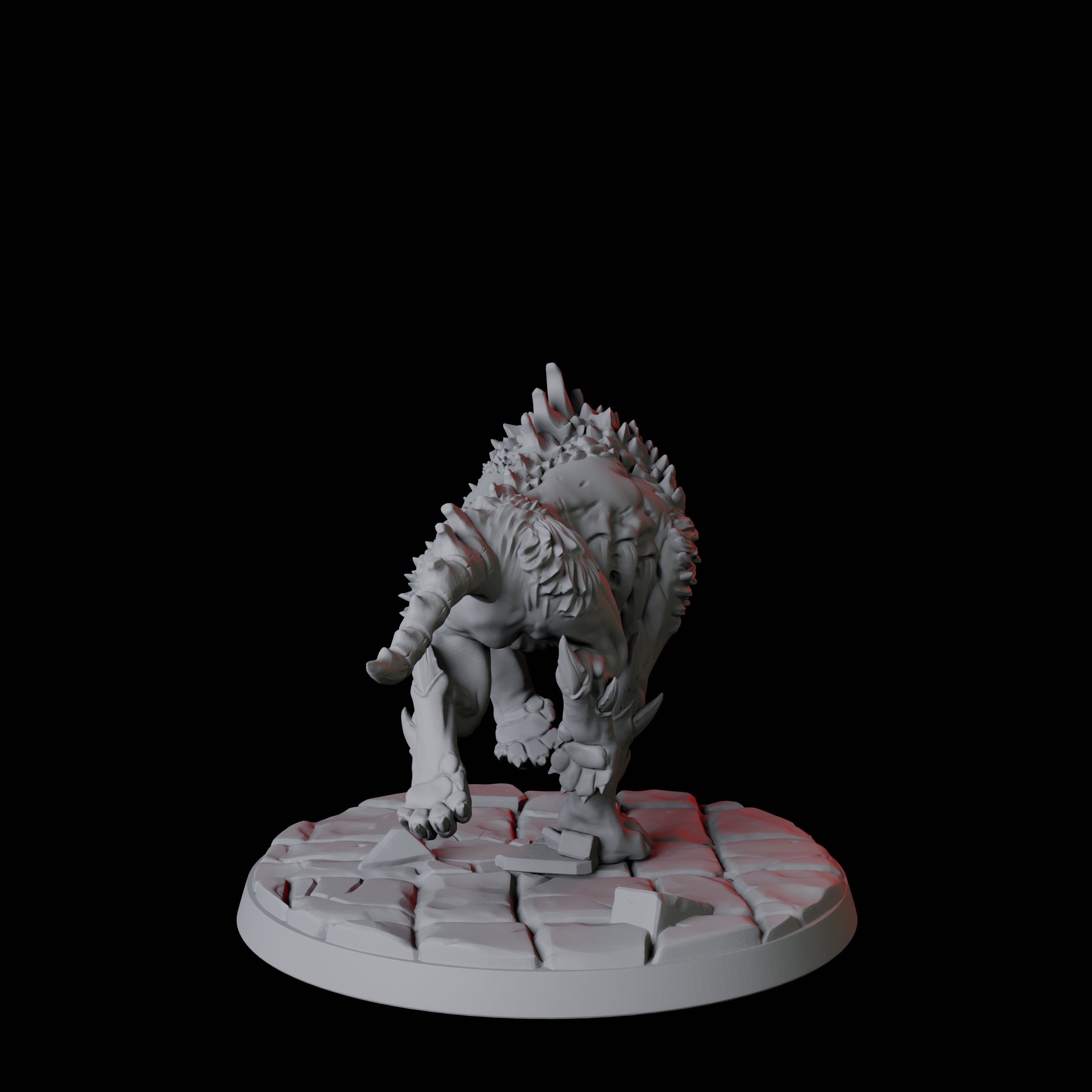 Four Smoking Hell Hounds Miniature for Dungeons and Dragons, Pathfinder or other TTRPGs