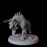 Four Smoking Hell Hounds Miniature for Dungeons and Dragons, Pathfinder or other TTRPGs