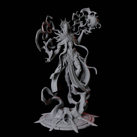 Four Sparking Celestial Mages Miniature for Dungeons and Dragons, Pathfinder or other TTRPGs