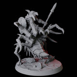 Four Spider Mounted Goblin Riders Miniature for Dungeons and Dragons, Pathfinder or other TTRPGs