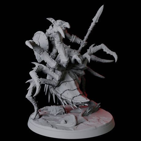 Four Spider Mounted Goblin Riders Miniature for Dungeons and Dragons, Pathfinder or other TTRPGs