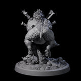 Four Spiked Bulettes Miniature for Dungeons and Dragons, Pathfinder or other TTRPGs