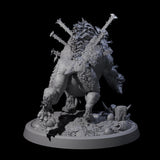 Four Spiked Bulettes Miniature for Dungeons and Dragons, Pathfinder or other TTRPGs