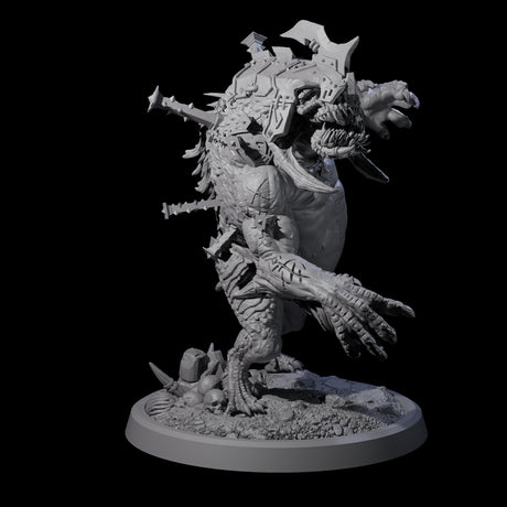Four Spiked Bulettes Miniature for Dungeons and Dragons, Pathfinder or other TTRPGs
