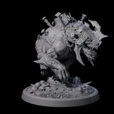 Four Spiked Bulettes Miniature for Dungeons and Dragons, Pathfinder or other TTRPGs