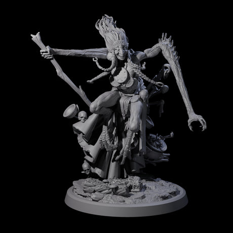 Four Spindly Forest Hags Miniature for Dungeons and Dragons, Pathfinder or other TTRPGs