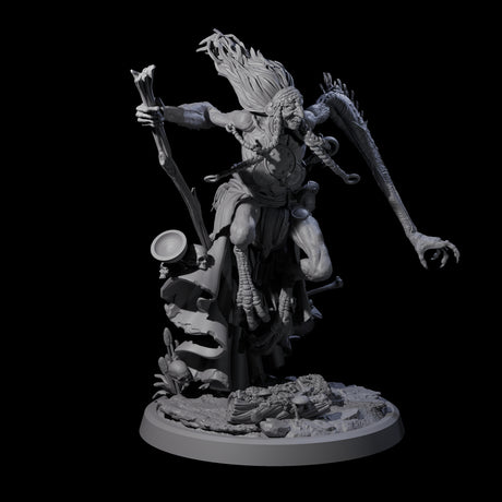 Four Spindly Forest Hags Miniature for Dungeons and Dragons, Pathfinder or other TTRPGs