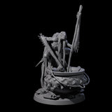 Four Spindly Forest Hags Miniature for Dungeons and Dragons, Pathfinder or other TTRPGs