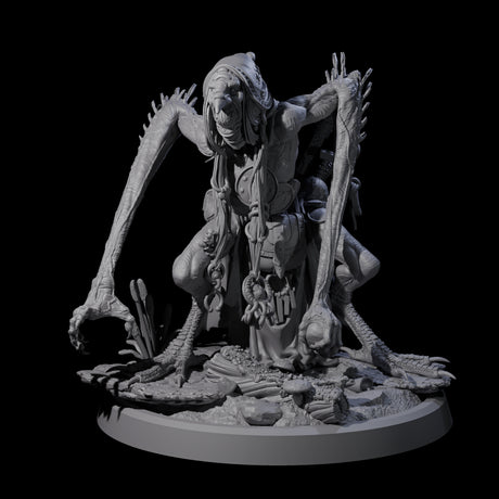 Four Spindly Forest Hags Miniature for Dungeons and Dragons, Pathfinder or other TTRPGs