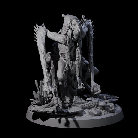 Four Spindly Forest Hags Miniature for Dungeons and Dragons, Pathfinder or other TTRPGs