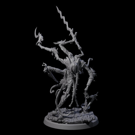 Four Spindly Marilith Assassins Miniature for Dungeons and Dragons, Pathfinder or other TTRPGs