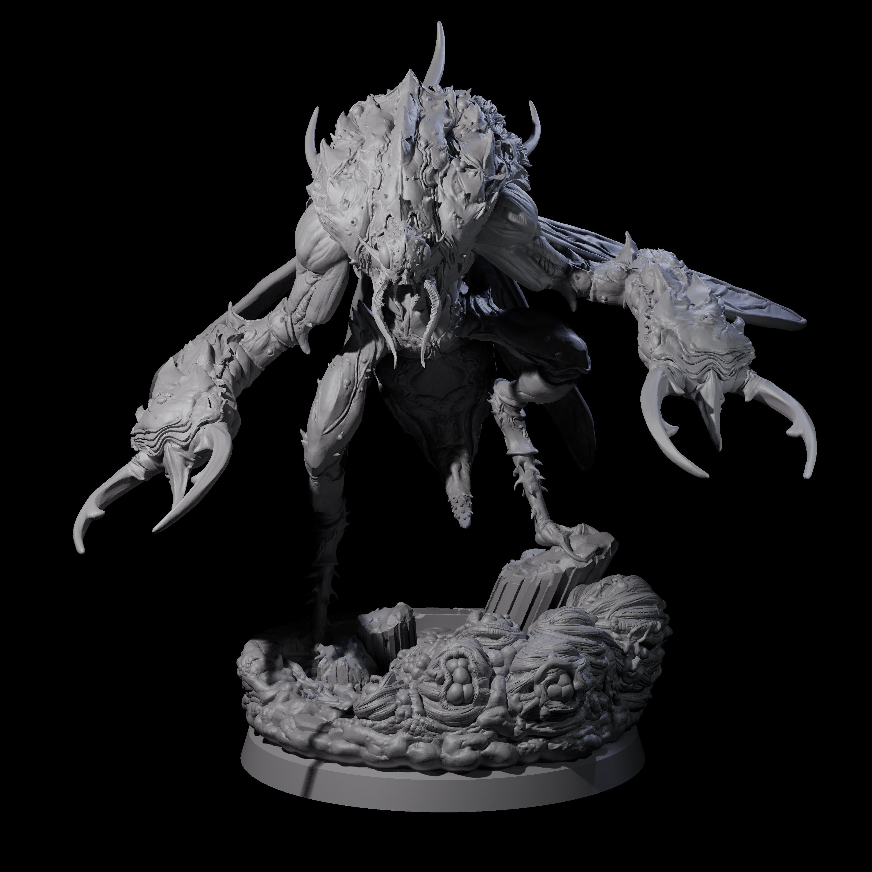 Four Springing Hive Sentinels Miniature for Dungeons and Dragons, Pathfinder or other TTRPGs