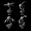 Four Springing Hive Sentinels Miniature for Dungeons and Dragons, Pathfinder or other TTRPGs